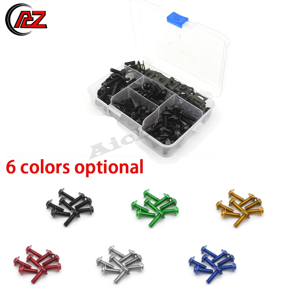 

ACZ Motorcycle Complete Fairing Bolts Screws Kit For Yamaha FZ1 FZ6 FJR1300 FZR600 FZR400 YZF R1 R3 R6 600R XSR900 Vmax1200 1700