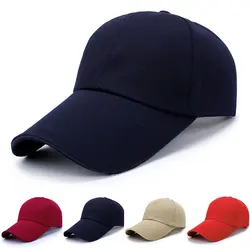 Unisex Baseball Caps Long Visor Brim Shade Sun Hat Women Men Adjustable Sports Cap Fashion Line Baseball Cap Fish Outdoor Hats