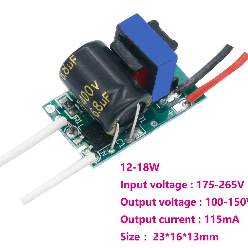 10PCS LED Non-Isolated Driver 3-7W 7-9W 12-18W 18-24W 24-32W LED Power Supply AC175-265V LED Lighting Transformers For LED Blub
