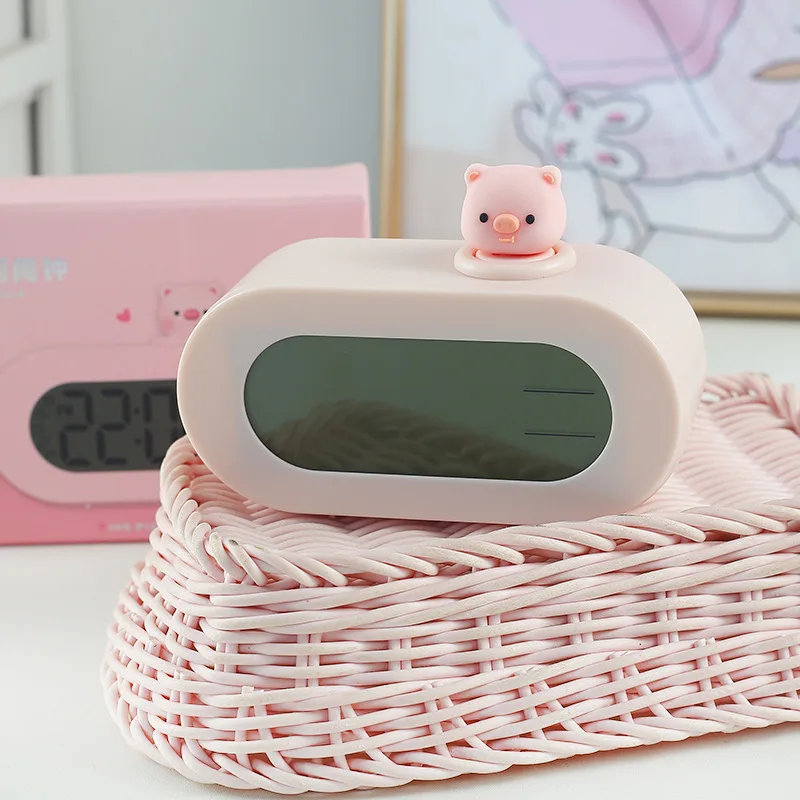 

Овальный электронный будильник Little Pig