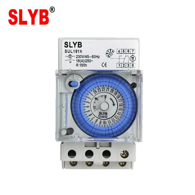SUL181H Timer Switch 220V Analog Mechanical Weekly Time Control 24 Hour Auto off with Battery Types