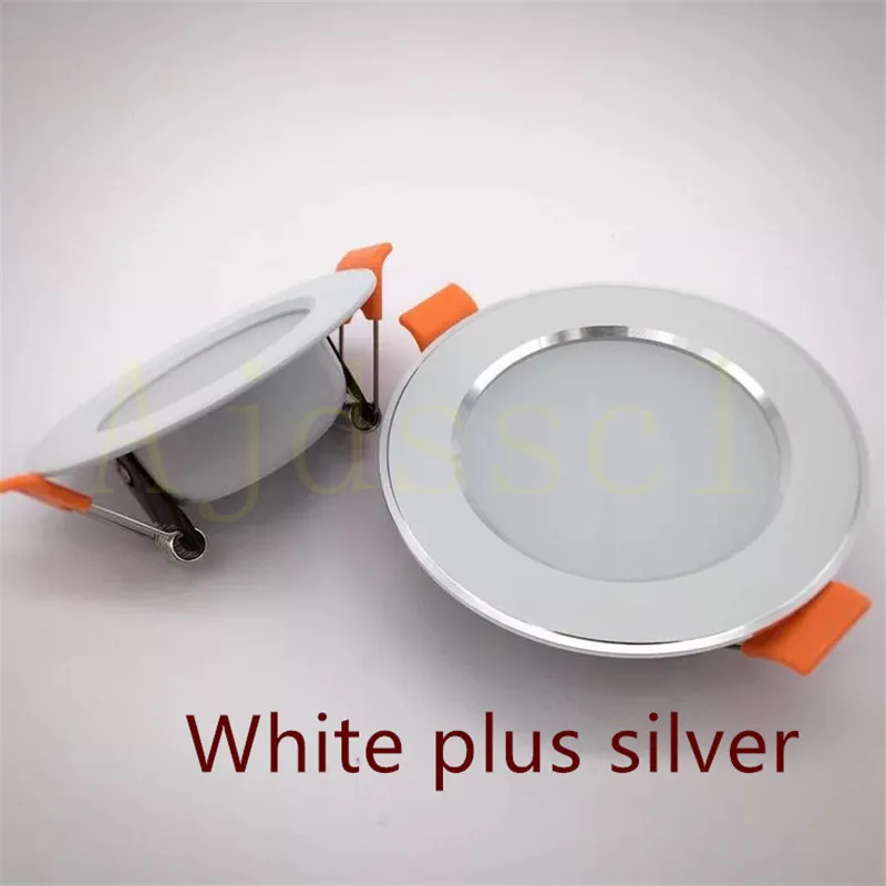 LED Downlight 220V Spot Three colors dimming 5W 7W 9W 12W 15W Recessed in LED Ceiling Downlight Light Cold Warm white Lamp