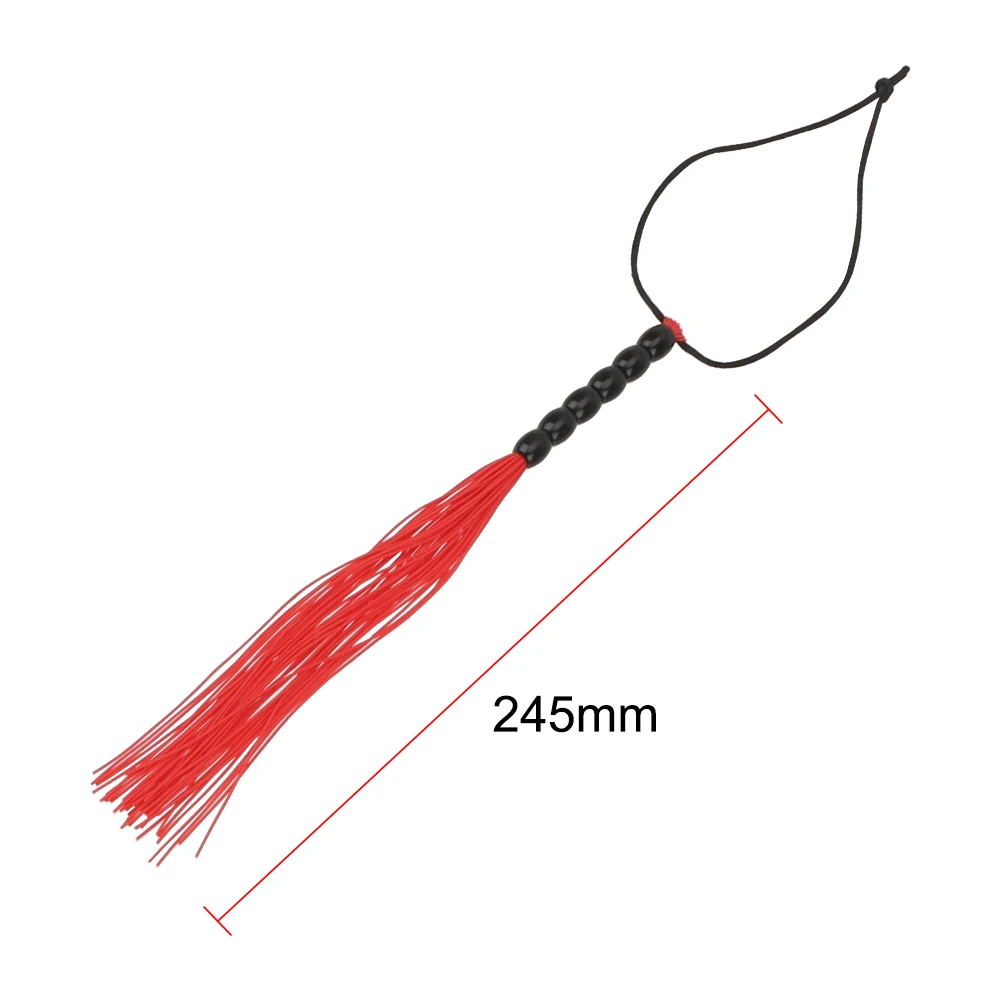 IKOKY 22cm Spanking Whip Slave Game Sex Toy for Women Couple Flirt Fetish Adult SM Tiny Silicone Tassel Flog Tool