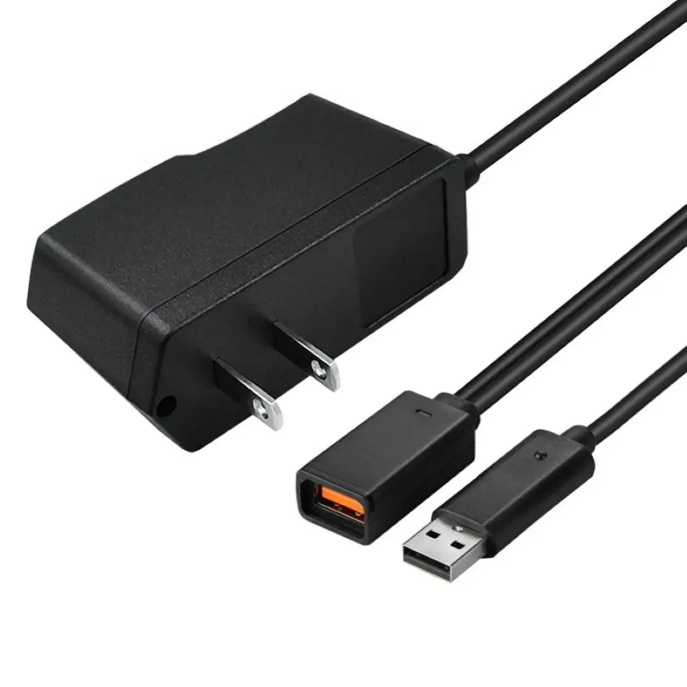 Czarny zasilacz AC 100 V-240 V Adapter wtyczki UE Ładowarka USB do czujnika Microsoft/Xbox 360 XBOX360 Kinect