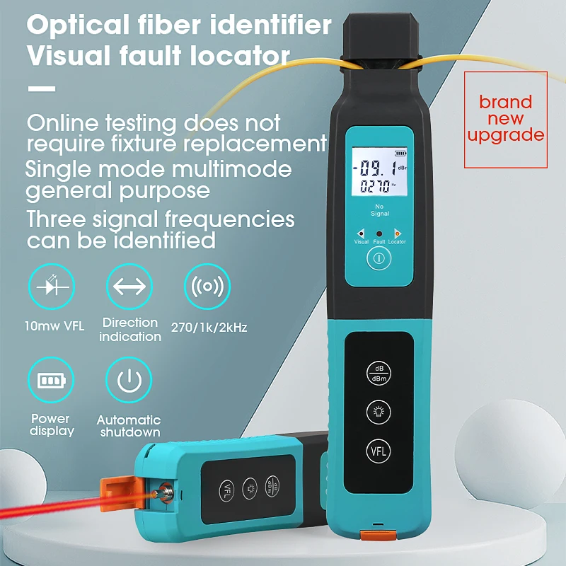 Imagem -03 - Identificador Óptico de Fibra Viva com Localizador Visual de Falhas Integrado Alta Qualidade 10mw Novo