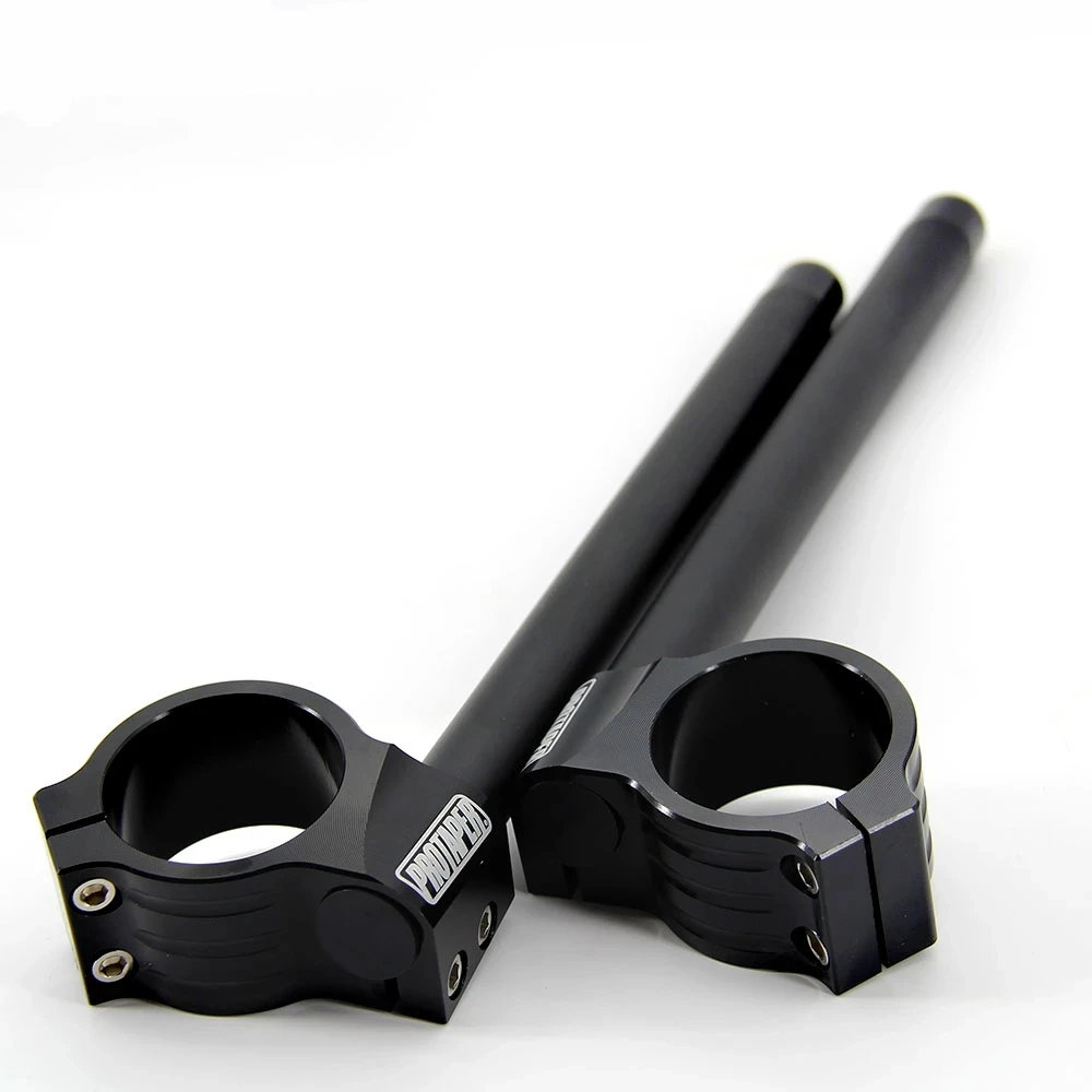 31MM 32MM 33MM 35MM 36MM 37MM 39MM 41MM 45MM 48MM 50MM 51MM PRO Riser High Clip Ons Handle Bar Fork Tube Lift Clip on Black Pair