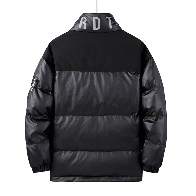 Down jacket men 2021 new winter coat male trend INS versatile thickened warm clothes white duck down loose bread coat for office