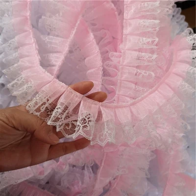 Modern Diy Snow Yarn Lace Pleated Skirt Wedding Collar Sleeves Handmade Lace Accessories Christmas Gifts