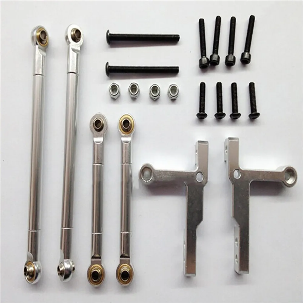 

Durable Metal Tie Rod Ball Joint Chassis Push Rod Set for Tamiya CC01 RC Crawler Car Modification Parts