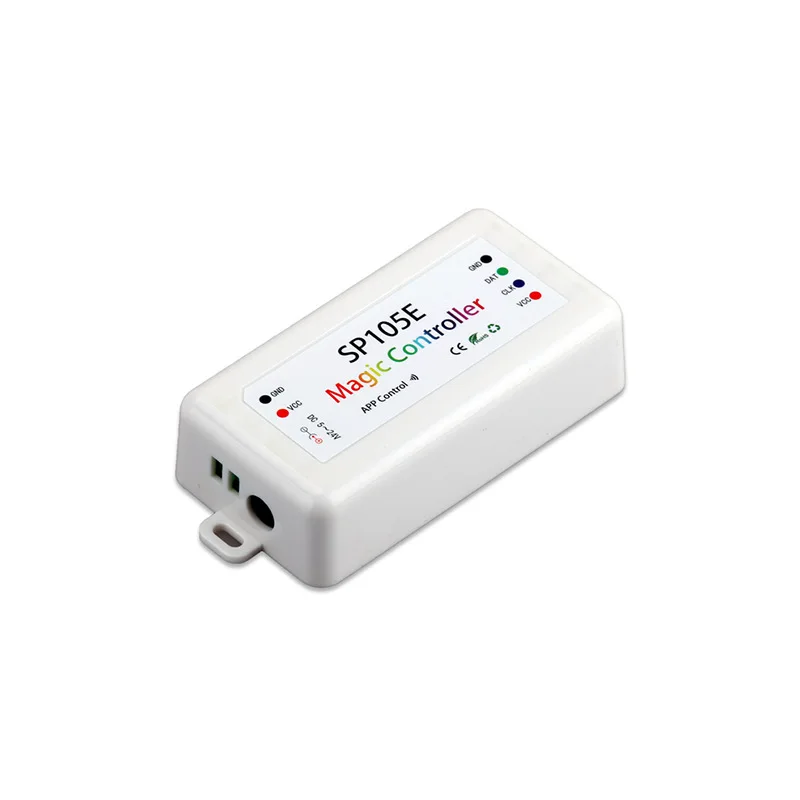 SP105E Bluetooth  APP Control  Addressable Pixels LED Strip ; For WS2801 WS2811 WS2812B  APA102  WS2815 Led Strip  DC5-24V