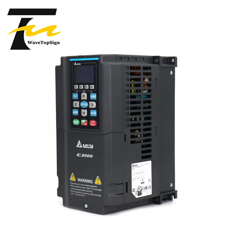 WaveTopSign العاكس VFDS C2000 سلسلة VFD007C23A VFD015C23A VFD022C23A 037C23A 055C23A 075C23A 110C23A 0.75KW 2.2KW 3.7KW 11KW