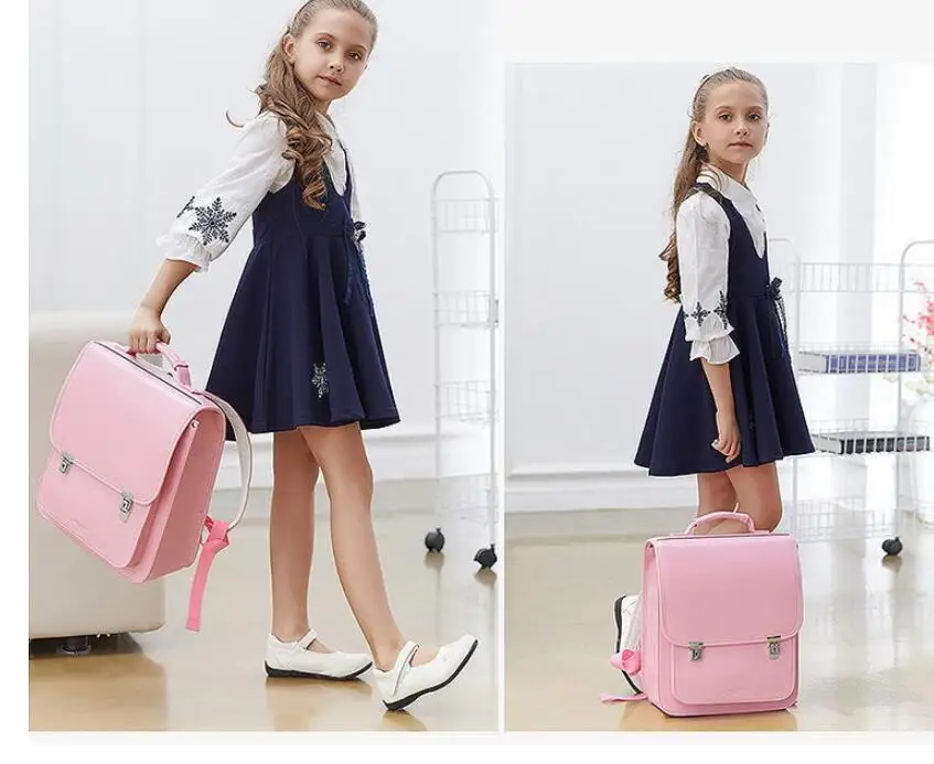 Children PU Japan school Bag students backpack bag for girls Japan School Backpack for boys kids Orthopedic backpack book bags
