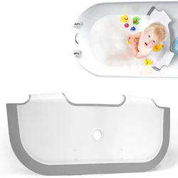 Presa de bañera de PP portátil para Baby Shower, accesorios de baño ajustables para bebé, deflector de agua, ventosa de silicona, separador de bañera