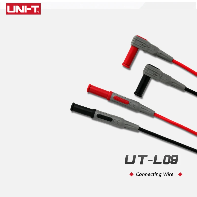 UNI-T UT-L09 Multimeter Testing Leads Dual Head Connecting Wire probe 1000V / 10A Dual Head Connecting Wire probe