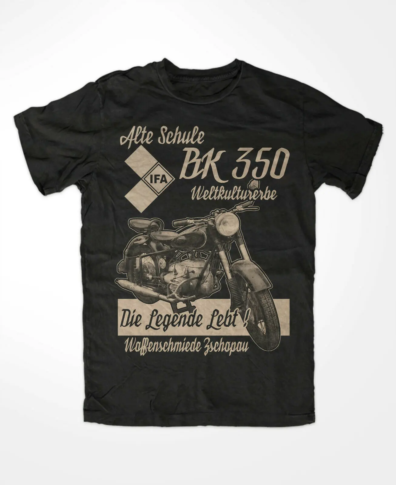 IFA BK 350 Zschopau Cult S50 DDR Ostkult Ifa Veb Motorcycle T-Shirt. Summer Cotton Short Sleeve O-Neck Mens T Shirt New S-3XL