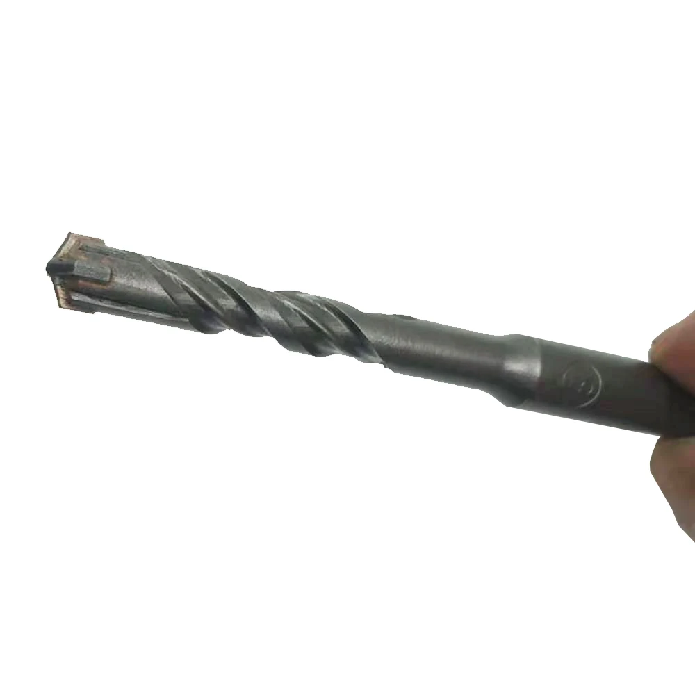 4 tipo 7 pçs/sets 110mm sds mais bocados de perfuração concretos do bocado de broca de aço 40cr da broca da pedra do cortador transversal 4-12mm