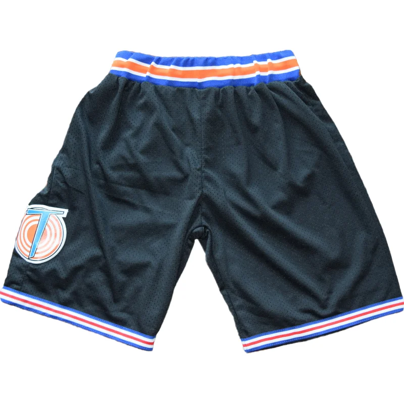 Tune Squad White Black Blue Basketball Shorts