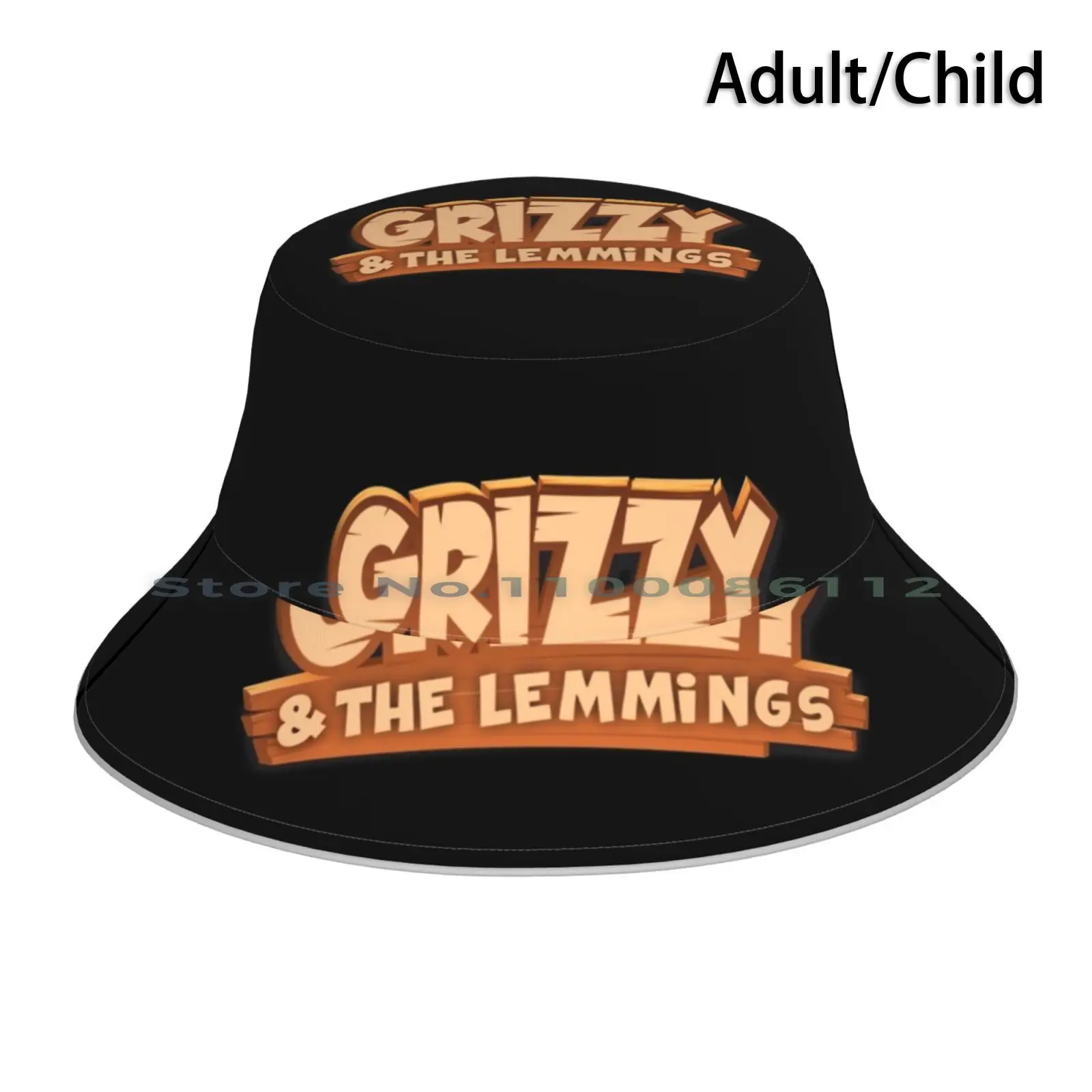 Grizzy And The Lemmings Bucket Hat Sun Cap Cartoon Kids Childhood Animated Show Series Tv Movie Blast From The Past Children