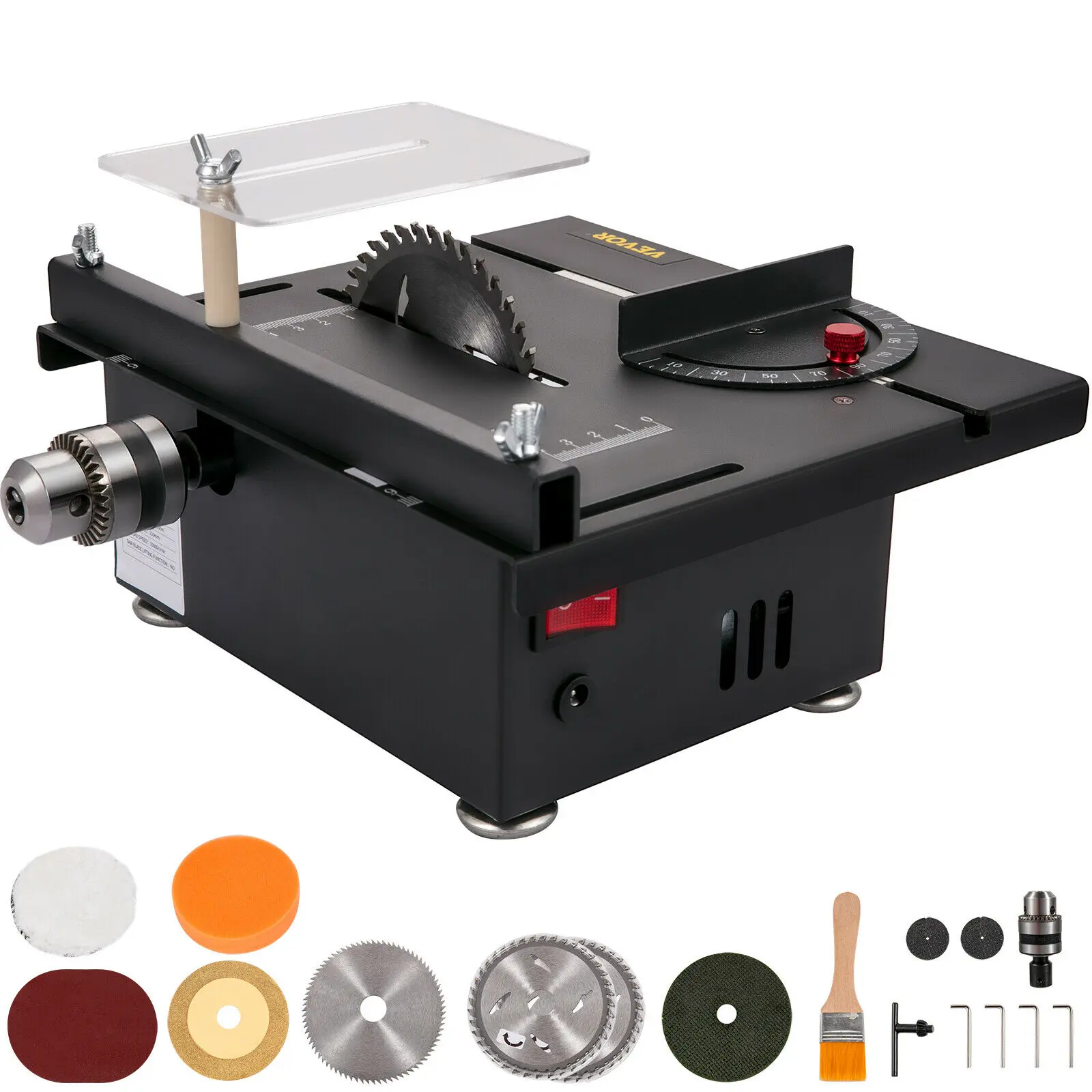 Mini scie de table, travail du polissage, outil de coupe, machine à scier à banc, calcul, 10000