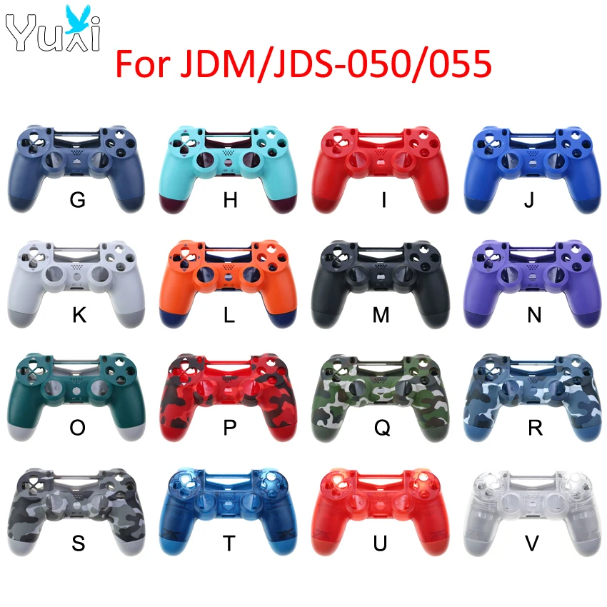 

YuXi Replacement For PS4 Slim Pro JDM-050 JDM-055 JDS 050 055 Controller Front & Back Housing Shell Case