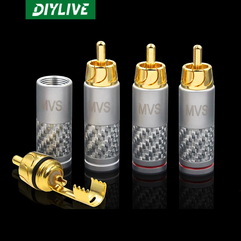 DIYLIVE MVS lotosu RCA wtyk Audio sygnału wzmacniacza wtyk męski DIY Audio przewód Plug