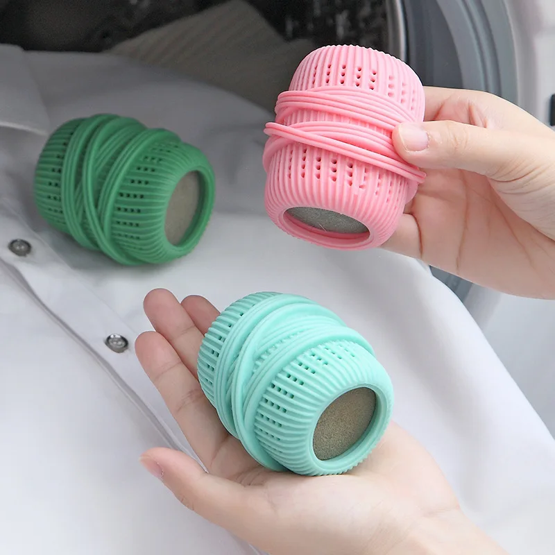 Household Washing Machine Clothes Anti-winding and Anti-knotting Laundry Ball with Sponge Can Add Liquid Decontamination Ball