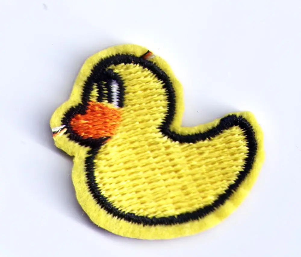 

(5 pcs) little duck yellow retro boho 70s kids fun sewing applique iron on patch ( about 3.5 * 3 cm)