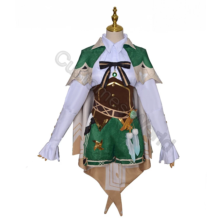 Spiel Genshin Auswirkungen Cosplay VENTI Kostüm 2021 Neue VENTI Kostüme Cosplay Spiele Cape Top Hosen Schuhe Erwachsene Frauen Männer Kostüm perücke