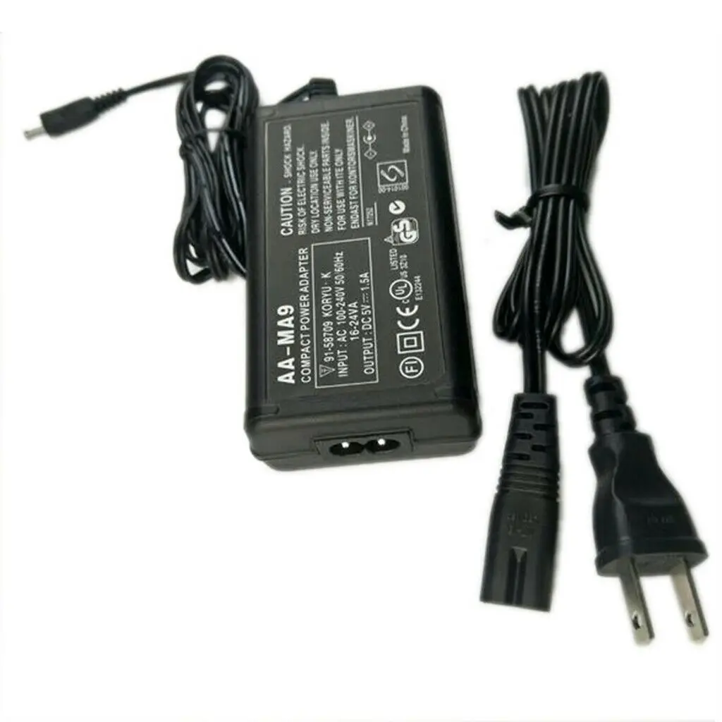 Hot 1.5A AC Adapter For Samsung AA-MA9 SMX-C10 SMX-C14 SMX-C20 SMX-C24 SMX-S10 SMX-S16 SMX-F40 F43 Camcorders