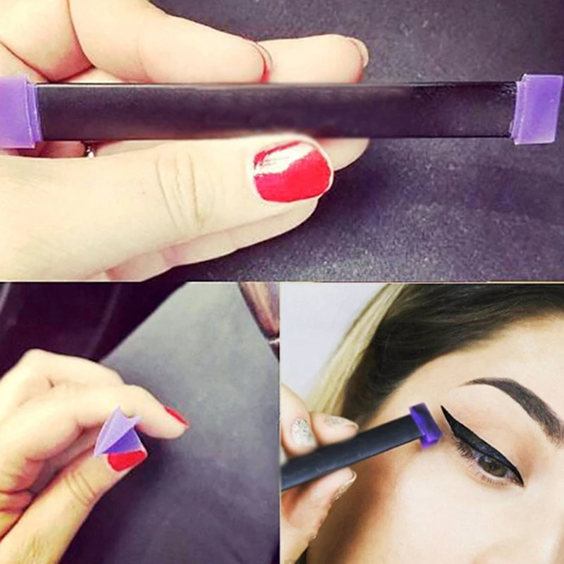 3 Size Stamps Eyeliner Tool Beauty Makeup Brush New Wing Style Kitten Large Easy To Cat Eye Women Cosmetic