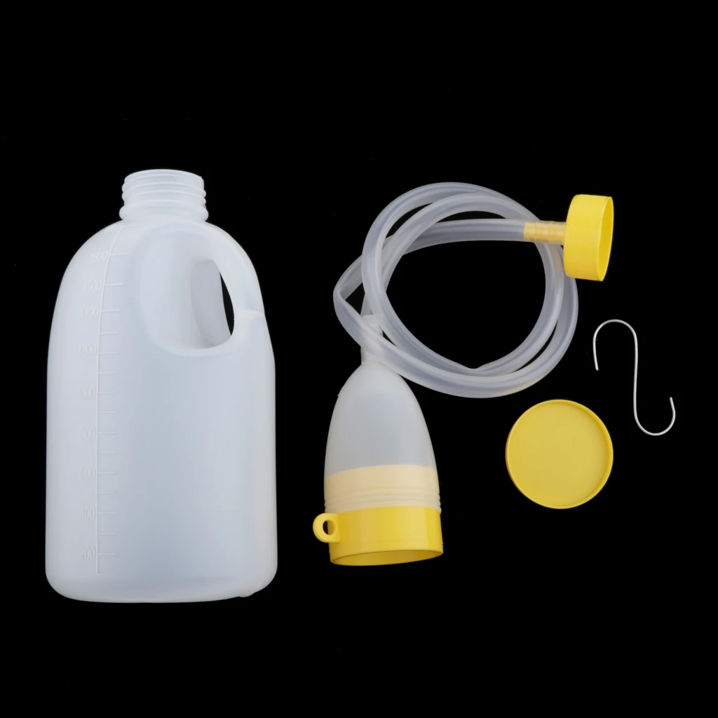 1700ml Travel Car Outdoor Male Bed Pee Urinal Tube Bottle Night Drainage Emergency Toilet Pouch image 5