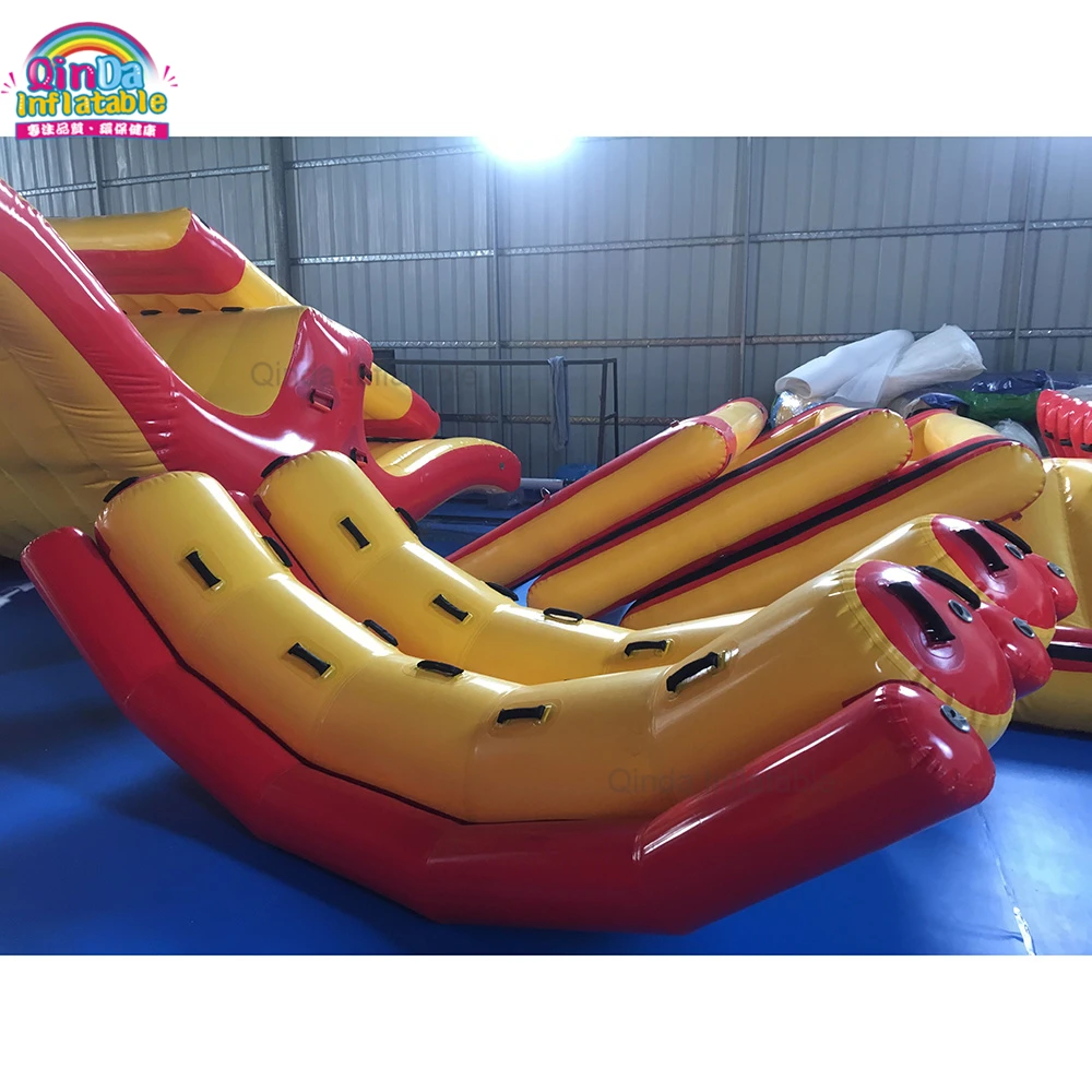 High Quality Double Tubes Inflatable Water Totter Funny Games Inflatable Floating Seesaw For Pool