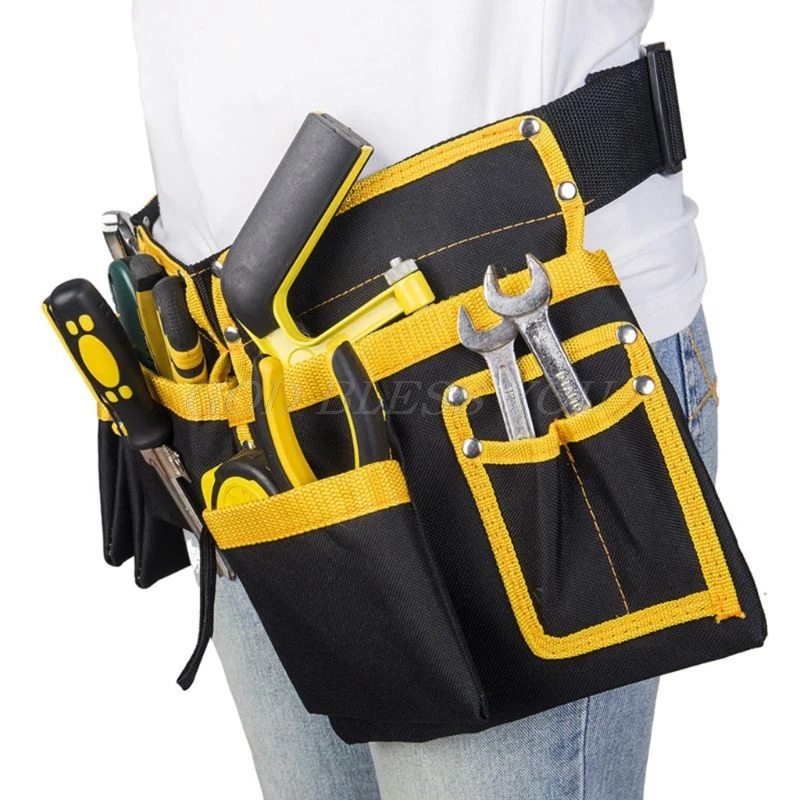 Multi-functional Electrician Tool Bag Waist Pouch Belt Storage Holder Organizer Electricians Tool Pouch Kit Bag Drop Shipping