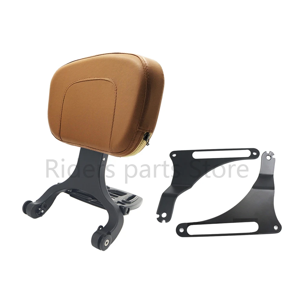 Motorcycle Backrest Multi-Purpose Driver Passenger Backrest Brown For Harley Models Breakout 2013-2022 Fat Boy 2018-2022