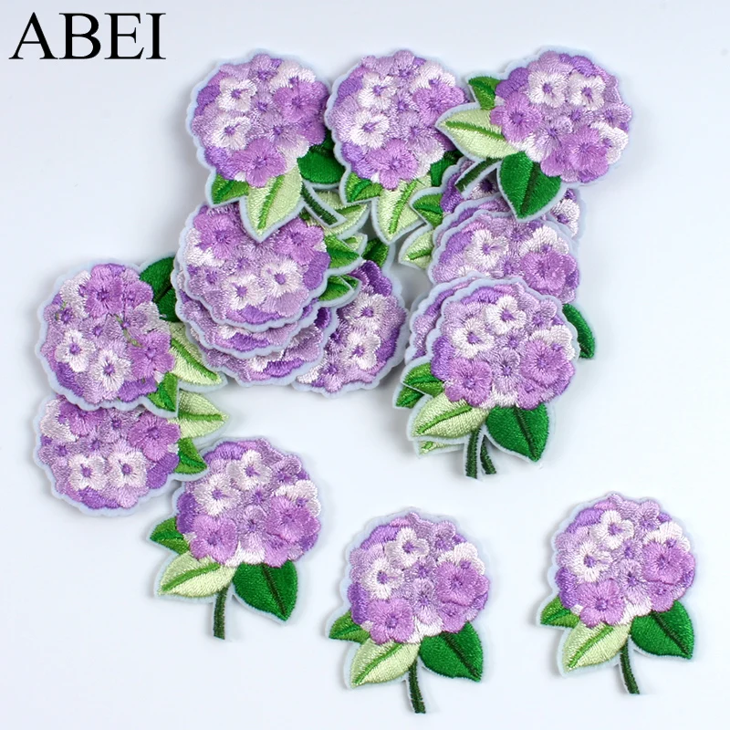 10pcs Cartoon Cute Flower Patches DIY Iron On Floral Stickers Sewing Fabric Appliques For Girls Bags Dress Suits Shoes Hats