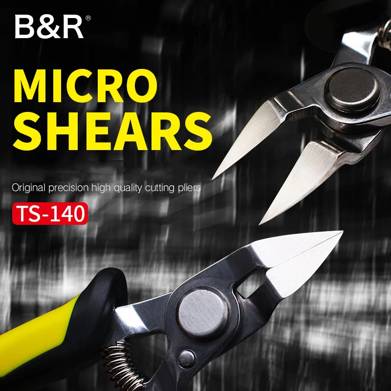 B & R 5 "الدقة قطري كماشة القطع كماشة القطع ل سلك كابل القاطع صلابة عالية القراص الإلكترونية إصلاح الأدوات اليدوية