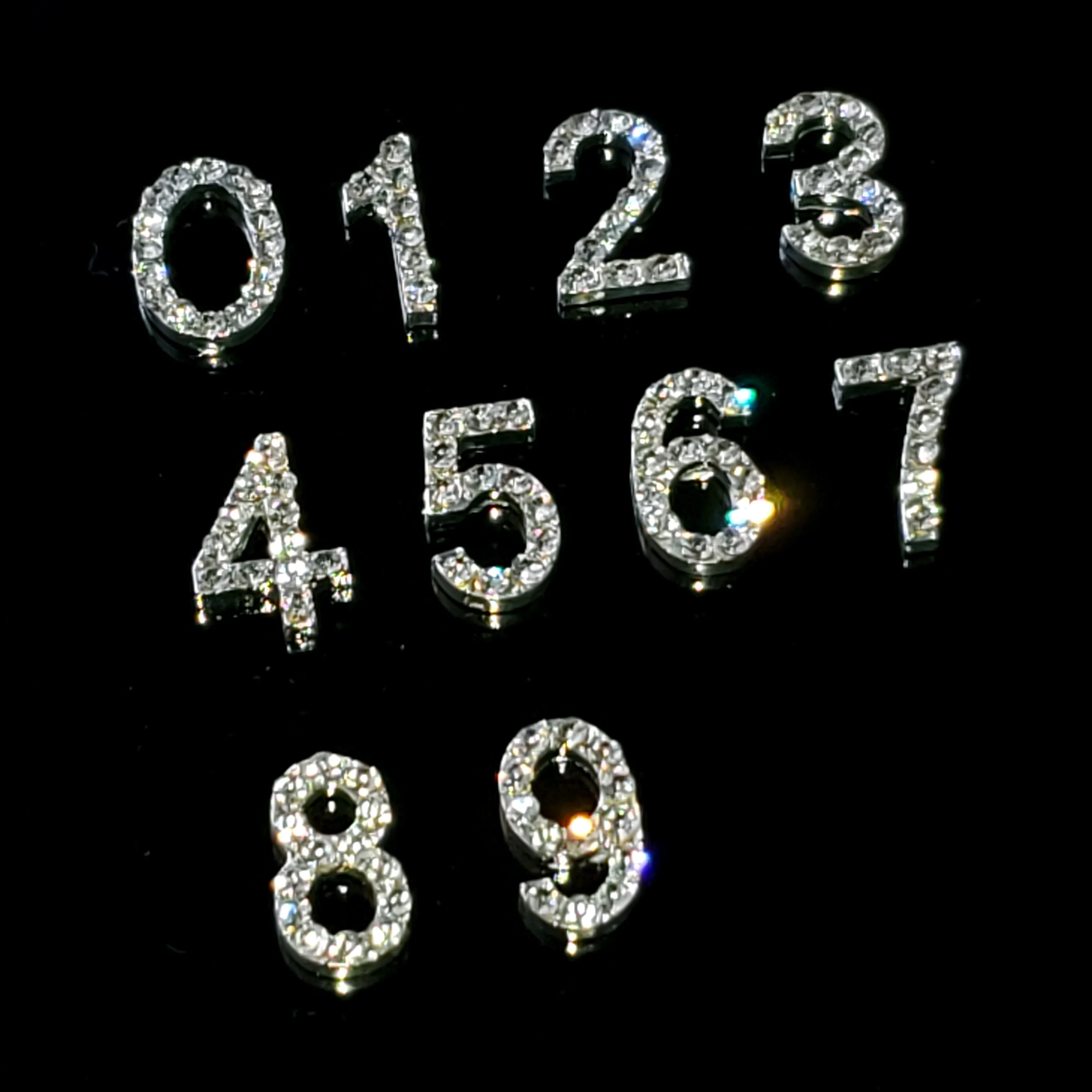 Rhinestone Digital Numbers \