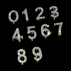 Rhinestone Digital Numbers 