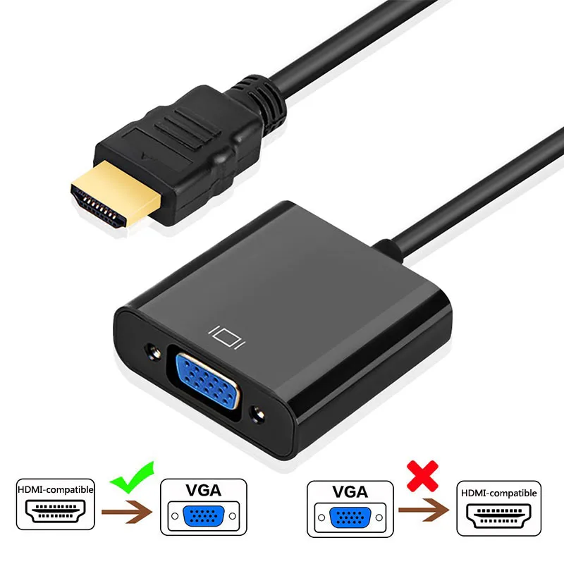 

VENTION HD 1080P Digital to Analog Converter Cable HDMI-compatible to VGA Adapter For PS4 PC Laptop TVBox to Projector Displayer