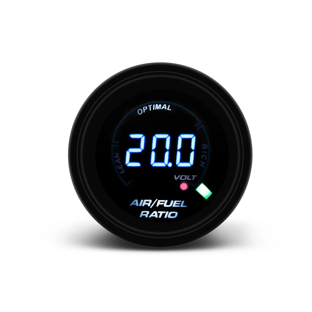 

52mm Car Air Fuel Ratio gauge Electrical Digital Air Fuel Ratio Meter Narrowband Smoken Lens Car Gauge