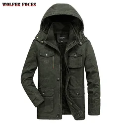 Listing Men's Mid-length Winter Jacket Large Size Style Cotton-padded Jacket L- 6XL Trend Cotton Heating Windproof Coats