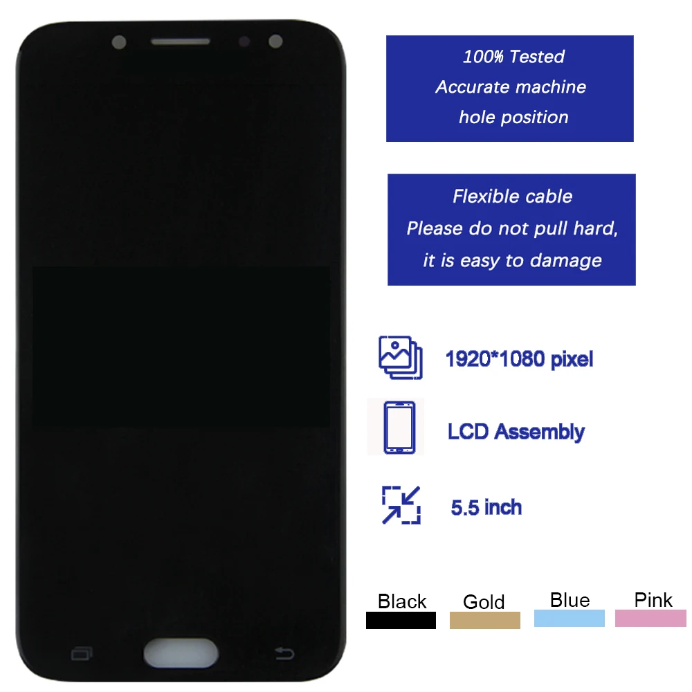 Super AMOLED For Samsung  J730 LCD J730F J7 Pro LCD Display Touch Screen Digitizer Assembly For Samsung J7 2017 Display