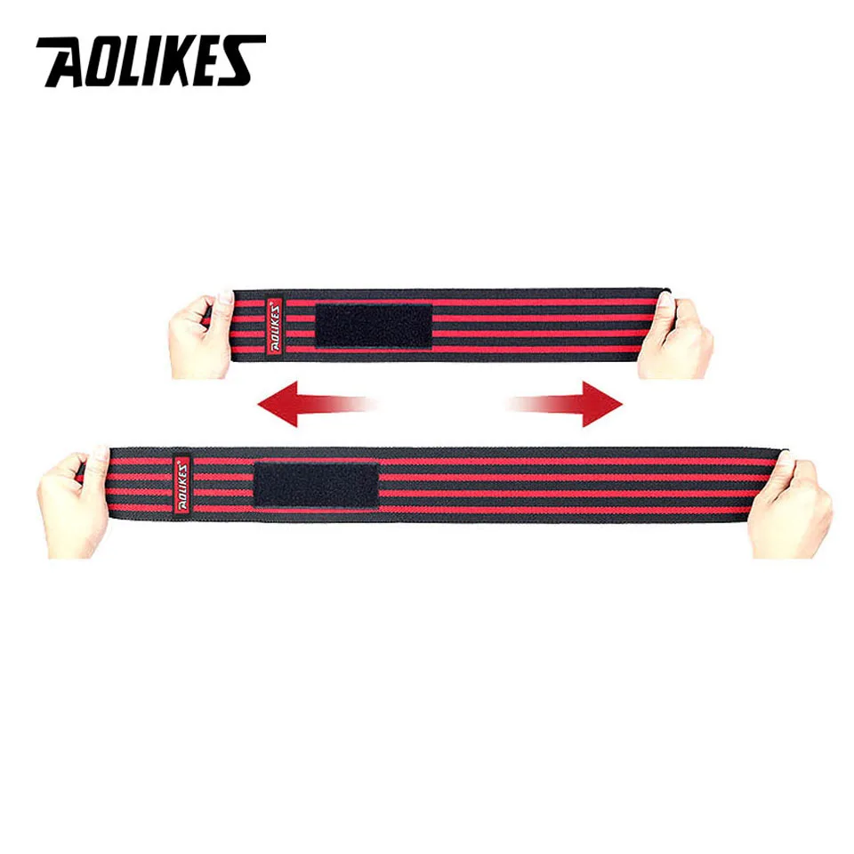 AOLIKES 1PCS Wristband Wrist Wrap Elastic Breathable Adjustable Weight Lifting Powerlifting Gloves Bandage Wrist Support Fitness