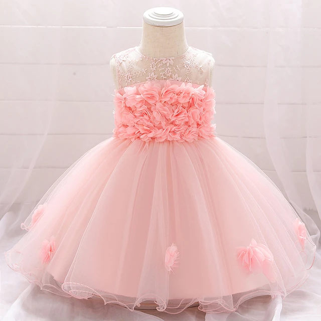 3 6 9 12 18 24 Months Baby Girls Dress Infant Birthday Party Flower Dresses Christmas Cute Little Princess Dress Newborn Clothes AliExpress