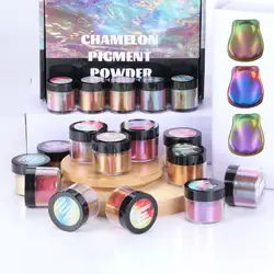 Mirror Chameleons Resin Pigment Pearlescent Epoxy Resin Magic Discolor Powder Glitter Resin Colorant Jewelry Making Dye
