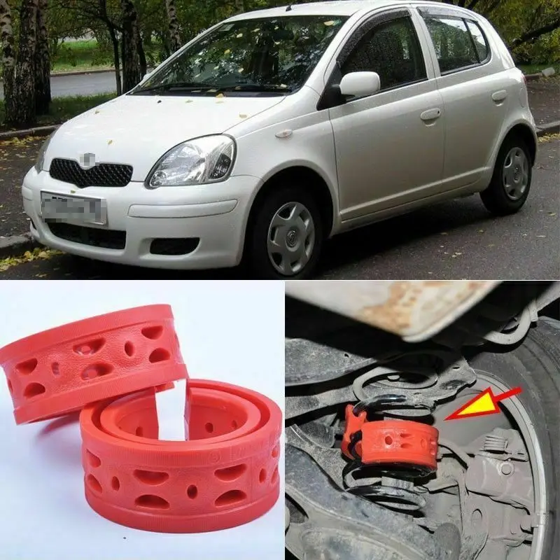 

2pcs Rear Air Suspension Shock Bumper Spring Coil Cushion Buffer For Toyota VitZ