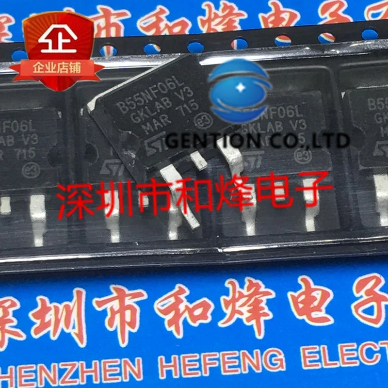 

10PCS STB55NF06L 55NF06L TO-263 60V 55A in stock 100% new and original