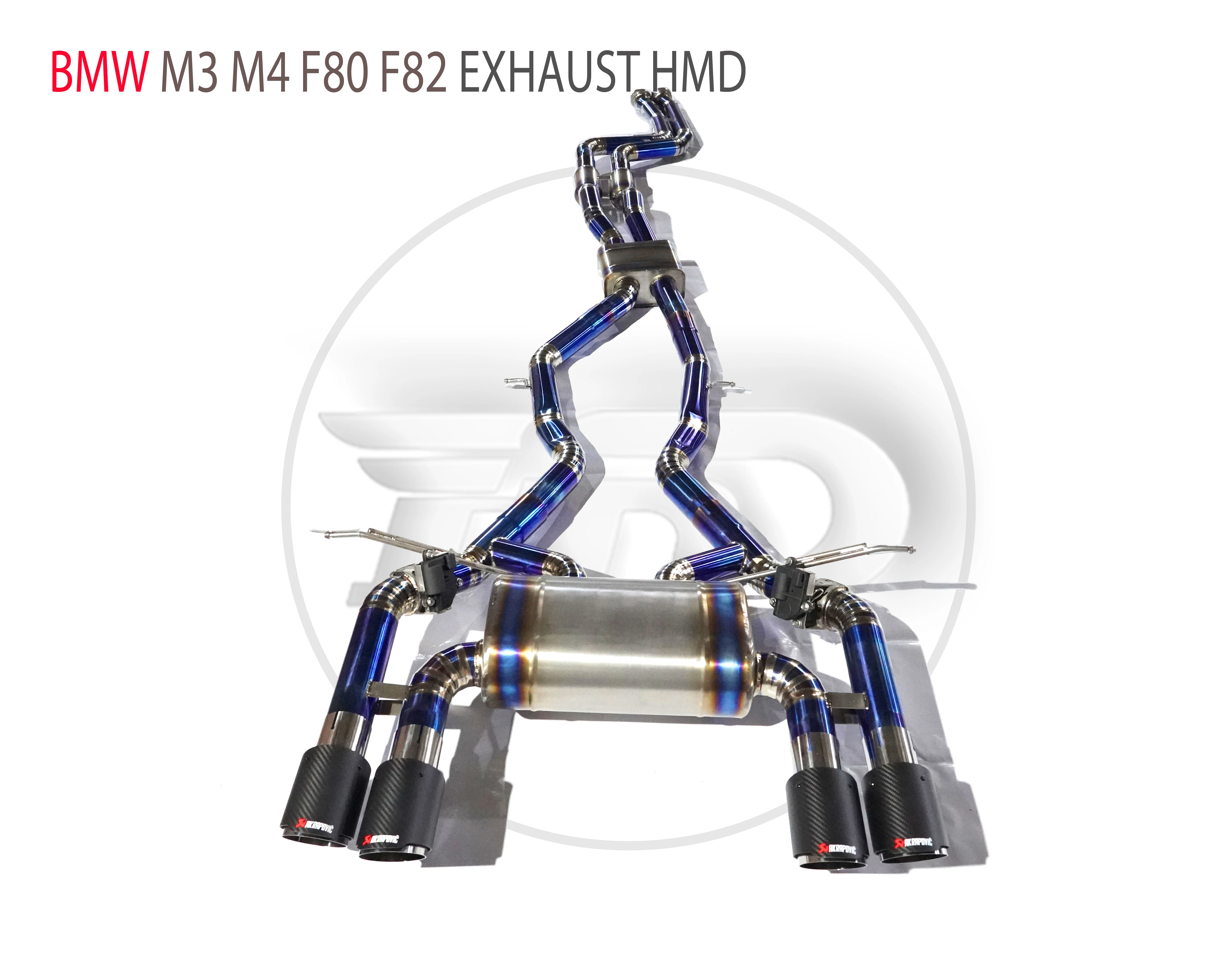 HMD Titanium Alloy Exhaust Manifold Downpipe Is Suitable For BMW M3 M4 F80 F82 Auto Modification Electronic Valve