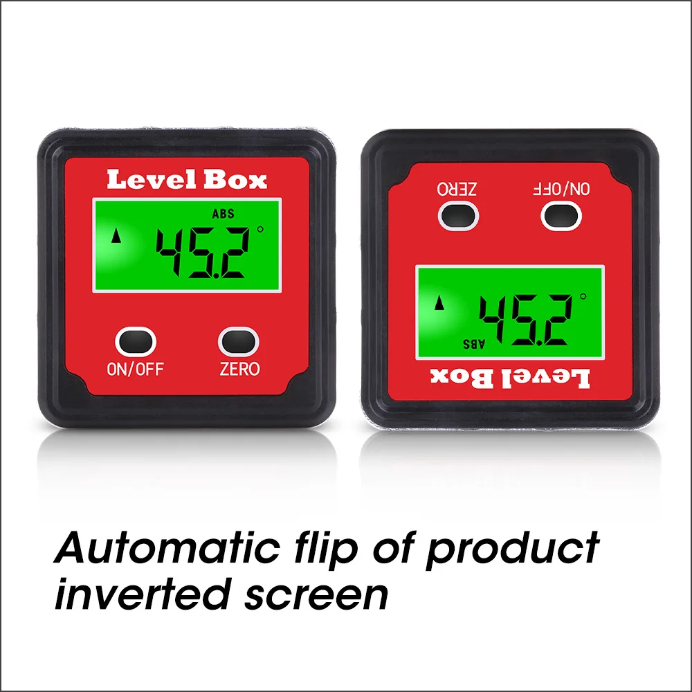 RZ Protractor Digital Electronic Bevel Box Angle finder With Backlight Angle Measurement Angle Gauge Inclinometer