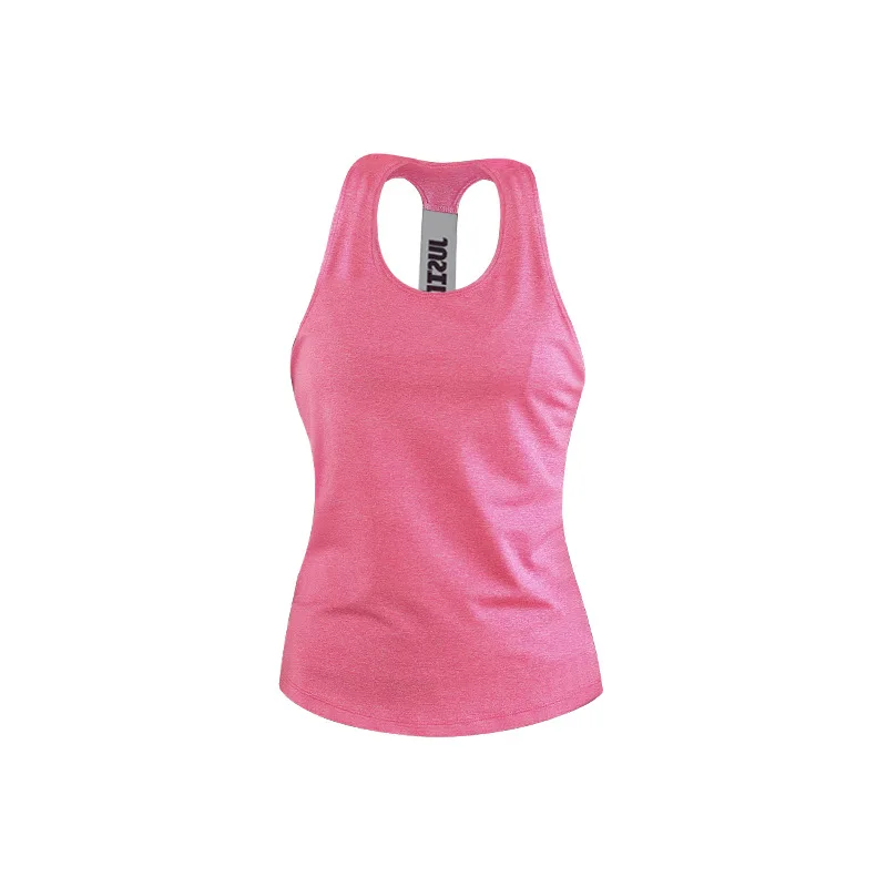 Women Thin Sports Tank Quick-Drying Sweat-Absorbent Solid Color Sleeveless Sportswear Yoga Aerobics Running Workout Tank Top